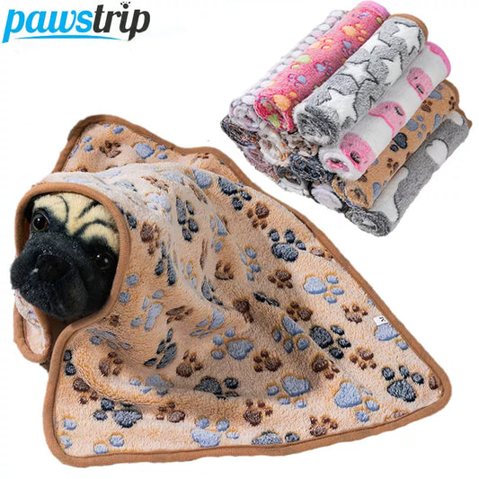 Warm Soft Pet Dog Blanket Mat Plush Thin Pet Sleeping Blanket for Dogs Cats Warm Breathable Cat Cover Blanket Pet Supplies [PET]