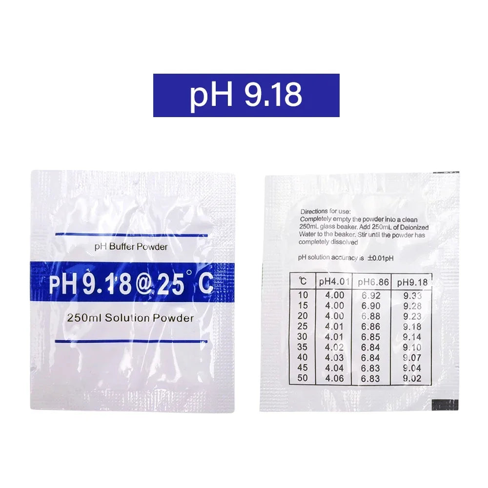 3/6/15pcs PH 4.00 6.86 9.18 Solution Calibration Buffer Powder Accuracy 0.01PH  For PH Tester Meter Digital Measurement [MTR]