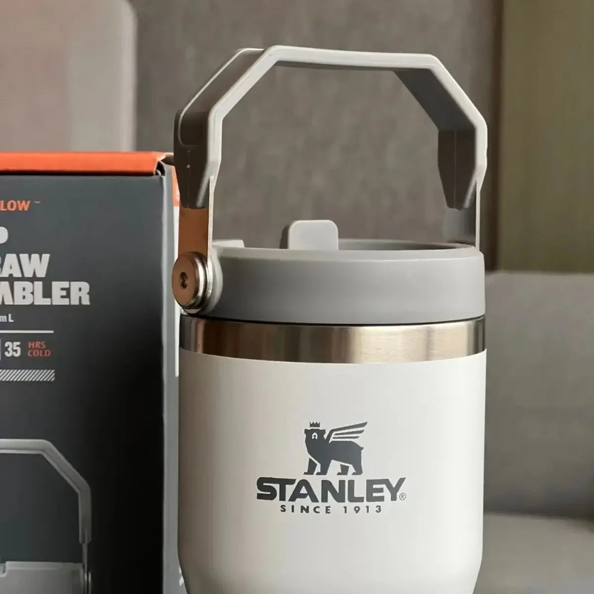 Fashion New Stanley 30oz/887ml STRAW CUP Tumbler Leopard with Straw Lids Stainless Steel Coffee Termos Cup Car Mugs Vacuum Cup [MUG]