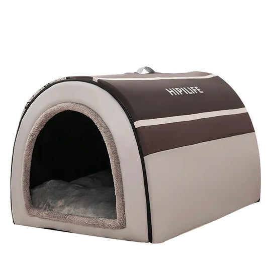 Winter Pet Cat Bed Foldable Dog House Dog Villa Sleep Kennel Removable Nest Warm Enclosed Cave Sofa Pet Supply лежанка для собак [PET]