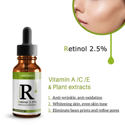 Retinol Serum Anti Wrinkle Fade Dark Spots Vitamin C Facial Serum Whiten Face Skincare Essence Skin Care Products [SKC]