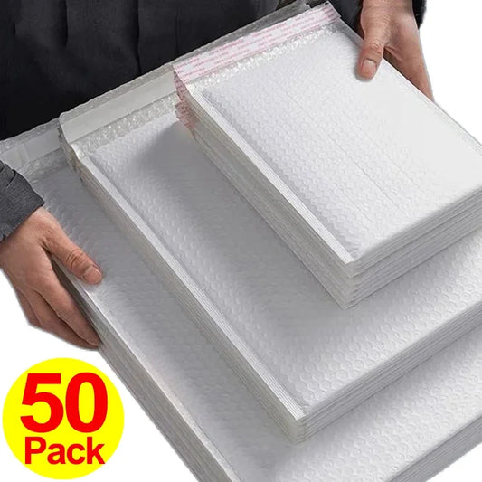 Multi-size White Bubble Envelopes Bag Thicken Waterproof Foam Bubble Shipping Envelope Bags Self Seal Packing Bags 11/15/23cm [OFF]