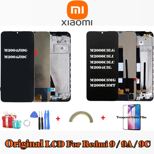 100% Original LCD For Xiaomi Redmi 9  9A 9C LCD With Frame Display And Touch Screen Assembly For Redmi 9A 9C LCD Display Screen [SCR]