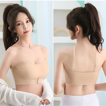 Summer Strapless Bra Underwear Seamlessly Push Up Brassiere Cover Front Type Sexy Lingerie Women Body Lenceria Para Damas Mujer [BRA]