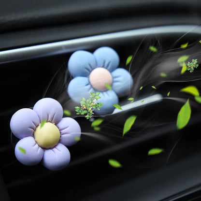 Cute Flower Aromatherapy Car Air Outlet Decoration Perfume Clip Air Freshener Auto Accessories [CAR]