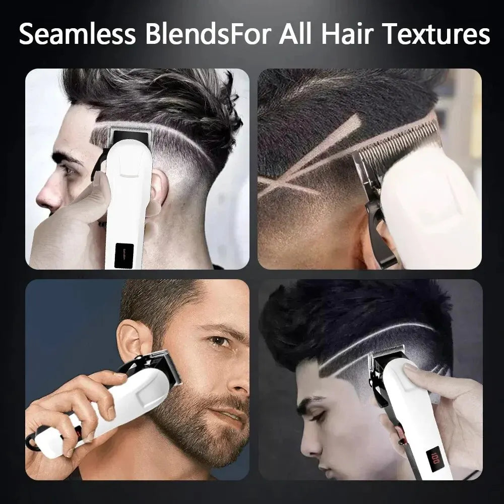 Home Use Electric Hair Clipper Digital Display Hair Trimmer Barber Shop Cutting Scissors Bald Head Shaving Machine [HAI]