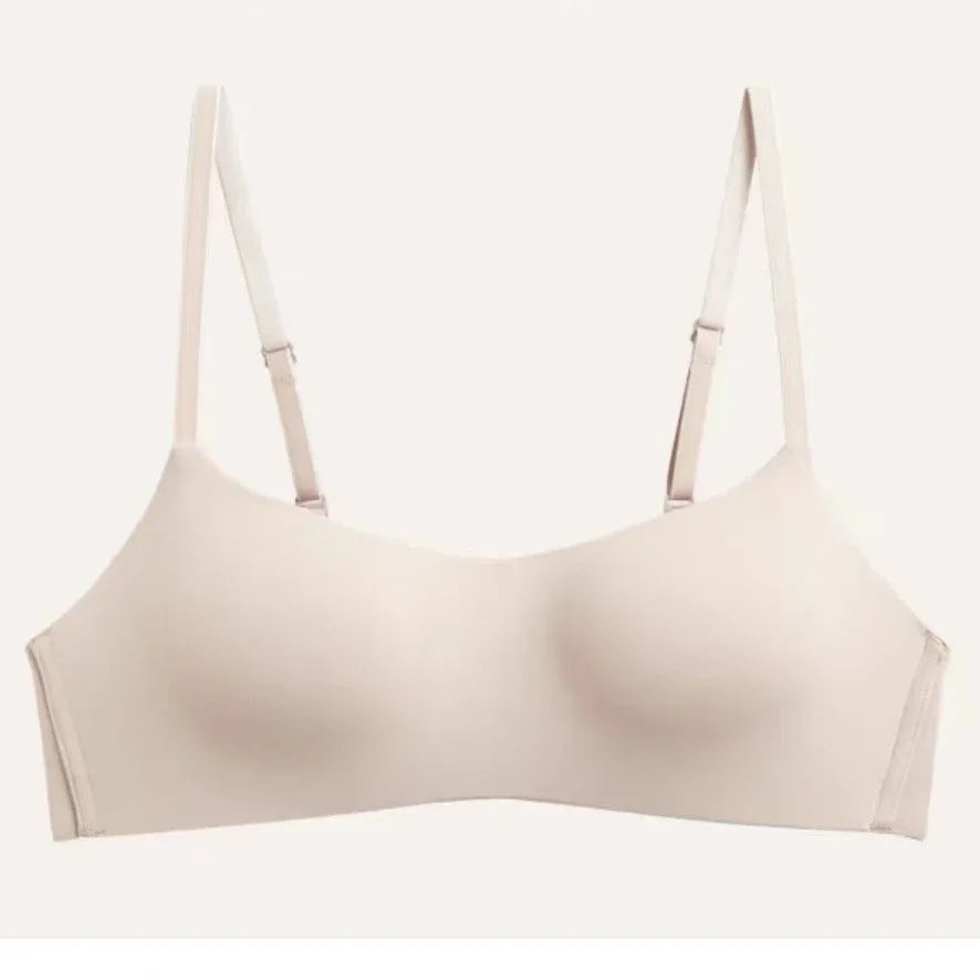 One Piece Sexy Bra Seamless Underwear with Thin Cups Gathered and No Steel Rings for Comfortable Breathable Tops Push Up Bra [BRA]