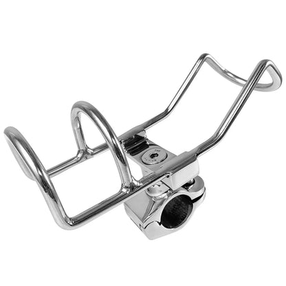 Marine Stainless Steel 316 Fishing Rod Rack Holder Pole Bracket Support Clamp on Rail Mount 25 or 32mm Boat Accessories [MRN]