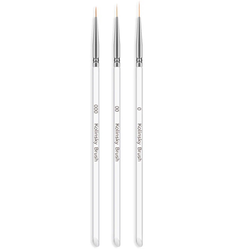 Gel Nail Art Line Painting Brushes Crystal Acrylic Thin Liner Drawing Pen Nail Art Manicure Tools Set [BEU]