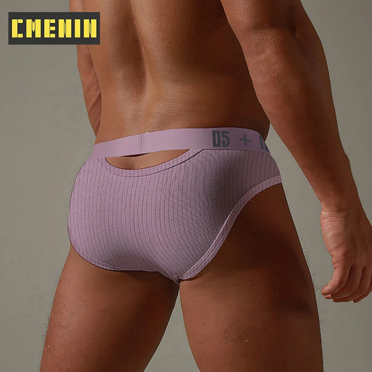 Quick Dry Cotton Gay Sexy underwear Men Jockstrap Briefs Print Fashion Men Bikini Mens Underwear Men's lingerie Cuecas  [GRM] [UND]