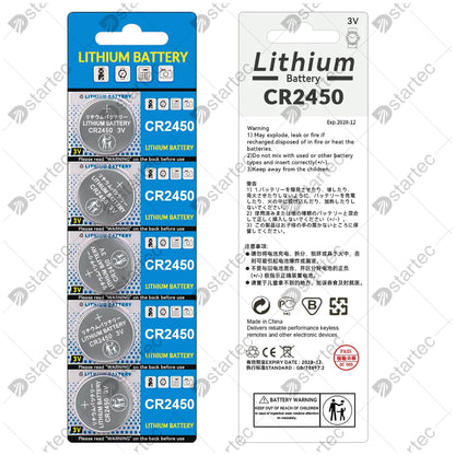 Eunicell CR2450 Watch Buttom Battery KCR2450 5029LC LM2450 DL2450 ECR2450 BR2450 CR 2450 3V 600mAh Lithium Coin Cell Batteries [BAT]