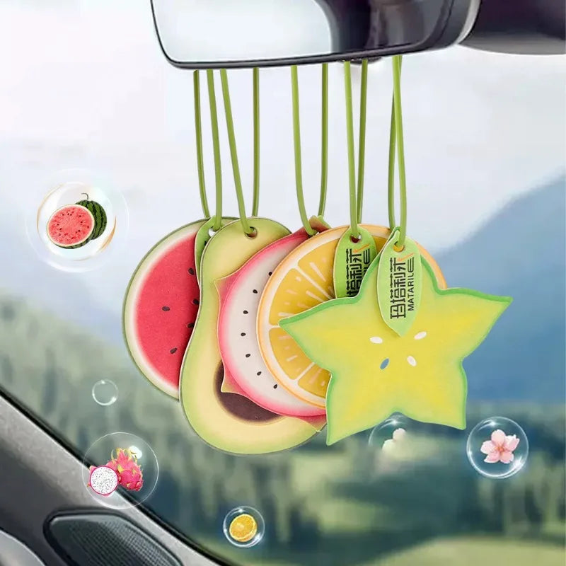 Car  Fragrance Pendant Rear View Mirror Hanging Aroma  Air Freshener Long Lasting Fragrant Tablets for Auto Home [CAR]