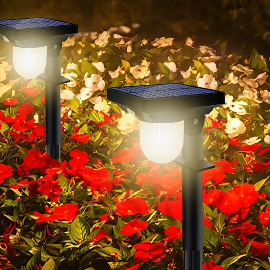 2/4PCS Solar Light Outdoor Garden Solar Powered Waterproof Motion Sensor Pathway Light Landscape Spotlight Yard Backyard Lawn [SLG]