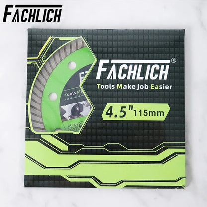 FACHLICH 1pc 4/4.5/5 Inch Super-Thin Diamond Turbo Cutting Saw Blades Ceramic Cut Tile Granite Marble Cutting Disc 105/115/125mm [TPT]