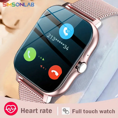 Smart Watch For Men Women Gift 1.44" Screen Full Touch Sports Fitness Watches Bluetooth Calls Digital Smartwatch Wristwatch [SWH]