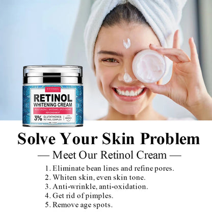 ENVISHA Neck Retinol Face Cream Vitamin Collagen Whitening Anti-Wrinkle Aging Moisturizer Skin Care Hyaluronic Acid Whitening [SKC]