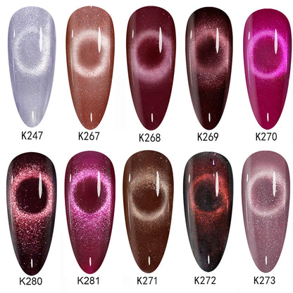 MAYCHAO 12ML Cat Eye Gel Nail Polish With Magnet Soak off UV Holographic Magnetic Rainbow Gel Polish for Nail Art DIY Manicure [NAL]