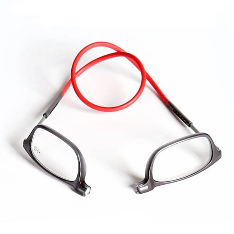 Portable Folding Neck Hanging Presbyopic Glasses High Definition Resin Fashion Magic Magnet Presbyopic Glasses Reading Glasses [MAG]