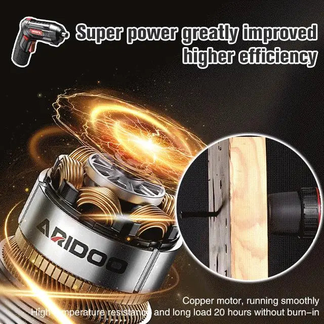 Multifunctional And Powerful Electric Screwdriver Portable Cordless Drill Screwdriver Rechargeable Electric Drill Power Tools [PTO]