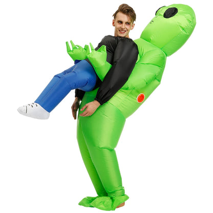 Kids Alien Inflatable Costume Boys Girl Halloween Party Cosplay for Men Women Adult Funny Christmas Suit Dress Anime Fancy [COS]