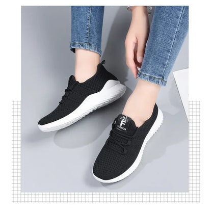 2023 Women's Casual Sneakers Summer Comfortable Breathable Platform Shoes Fashion Women Versatile Lace-up Shoe кроссовки женские [SHO]