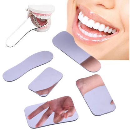 5 PCS/SET Dental Orthodontic Mirror Photography Double-Sided  Tools Glass Material Dentistry Reflector Intra Oral [DEN]