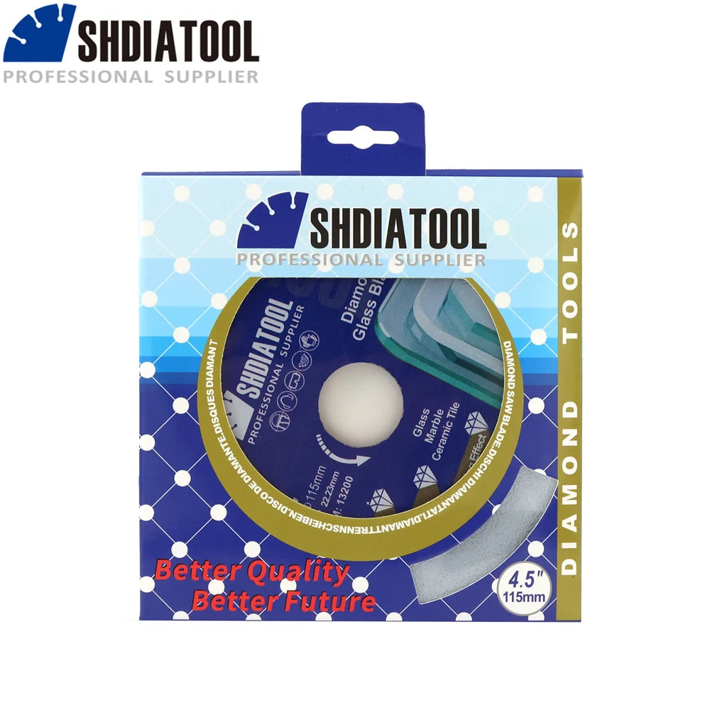 SHDIATOOL 3"-5" Diamond Acrylic Tile Cutting Disc Marble Ultra-Thin Crystal Jade Circular Saw Blade Wine Bottles Grinding Polish [TPT]