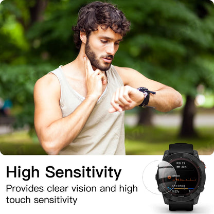 9H Premium Tempered Glass For Garmin Fenix 7 7S 7X 6 6S 6X Pro 5 5s Smart Watch Clear HD Screen Protector Film Accessories [SWH]