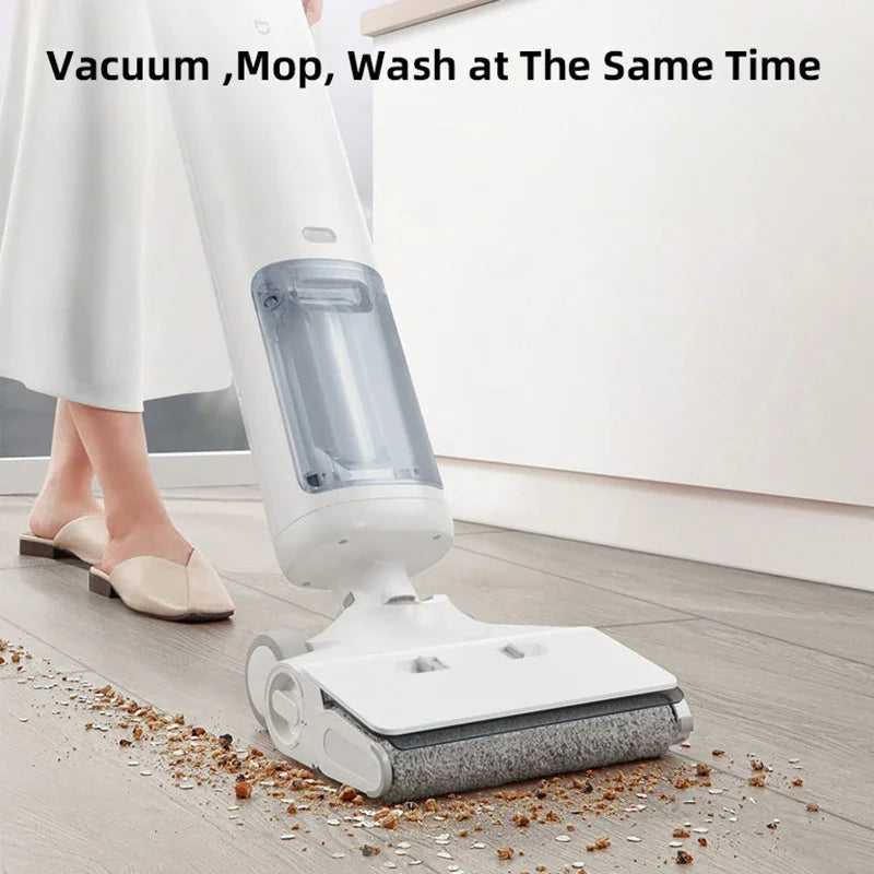 XIAOMI MIJIA Wireless Floor Washer Vacuum Cleaner Handheld Self Cleaning Wet&Dry Home Smart Scrubber With Pulling Force Mopping [VAC]