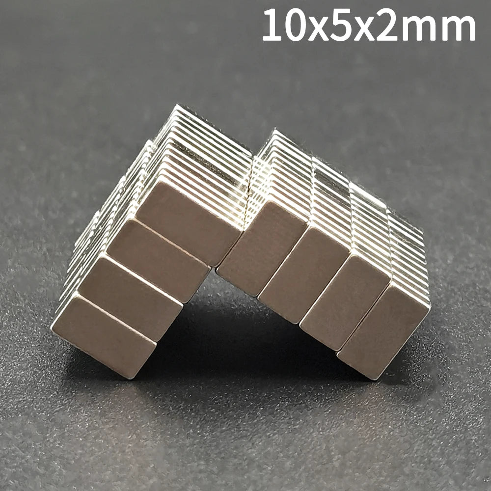 5-5000Pcs 10x5x2 mm Small Block Neodymium Rectangular Magnet 10mm x 5mm x 2mm NdFeB Super Powerful Strong Magnetic Permanent [MAG]