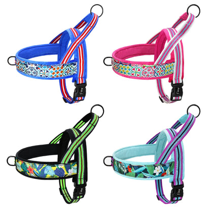 Warm Dog Harness Vest Winter Dog Harnesses Soft Padded Pet Training Harnesses Vests Adjustable For Small Large Dogs Bulldog Pug [PET]