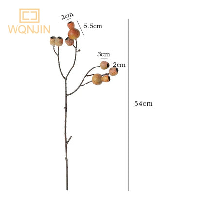 Artificial Berries Flower Christmas Fruit Fake Berry Artificial Flowers Decoration Wedding Home Table Plant Arrangement [FLW]