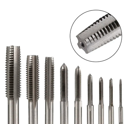 Thread Tap Set Right Hand Straight Flute Tap M3 M4 M5 M6 M7 M8 M10 M12 M14 M16 Metric 2pcs Threading Tool Screw Tap Drill [PTO]