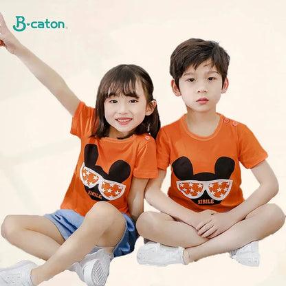 Children's Clothing T-Shirt  Kids Clothes Boys Girls Summer Cartoon Tops Short Sleeve Clothes 100% Cotton Baby Clothing [TSH]