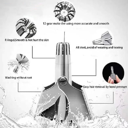 Hair Trimmer for Men Nose триммер для носа Tondeuse Stainless Steel Manual Suitable For Nose Hair Trimmer Washable Portable 노즈워크 [HAI]