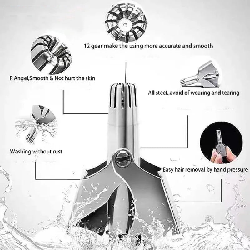 Nose Hair Trimmer For Men And Women With No Noise Washable Manual Nasal Hair Trimmer триммер для носа aparador de pêlos do nariz [HAI]