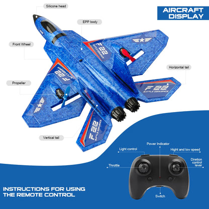 FREMEGO F22 RC Plane SU-27 Remote Control Fighter 2.4G RC Aircraft EPP Foam RC Airplane Helicopter Children Toys Gift [TOYS]