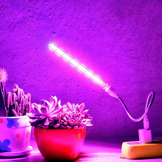 LDHLM LED Full Spectrum Plant Lamp USB Grow Light Flexible LED Growth Light Phyto Lamp Flower Seedling Hydroponic Lighting [GAR]