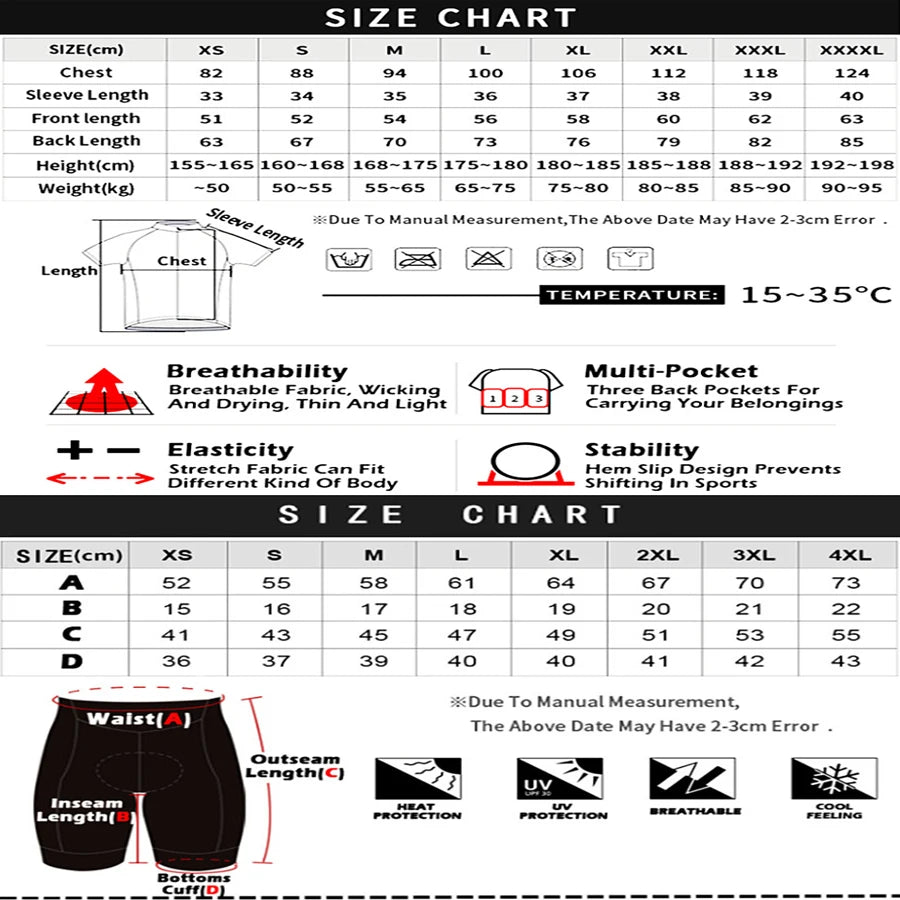 Cycling Clothes Shorts Man Men Summer Clothing Men's Jacket Uniform Jersey Set Laser Cut Bib Mtb Male Bike Pants [MEN]