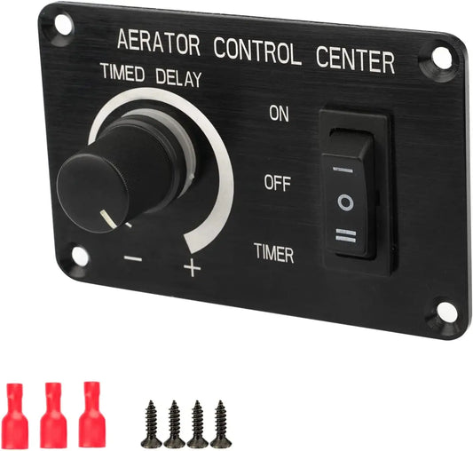 Livewell Marine Aerator Timer Switch Panel Adjustable Auto Marine Accessories 12V Boat Switch Panel 5Amp Instrument Panel [MRN]