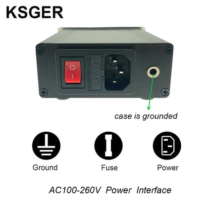 KSGER T12 Soldering Iron Station STM32 V3.1S OLED DIY Aluminum Alloy FX9501 Handle Electric Tools Holder Auto-sleep Quick Heat [TOL]