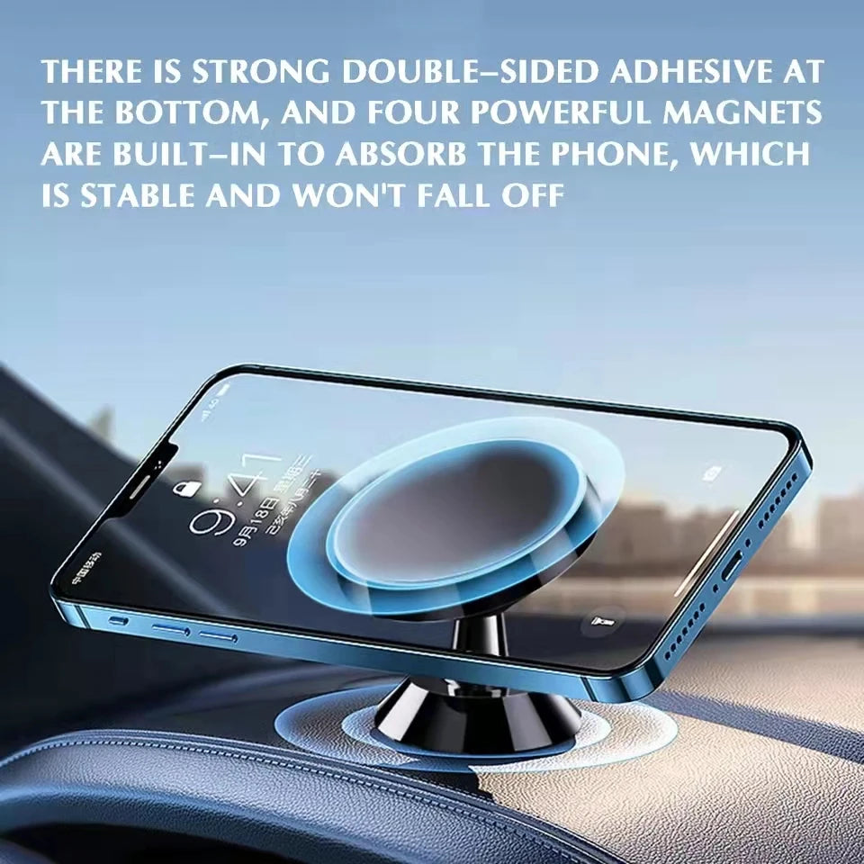 Magnetic Car Phone Holder Magnet Mount Mobile Cell Phone Stand GPS Support For iPhone 14 13 12 Pro Xiaomi Huawei Samsung Oneplus [PHH]