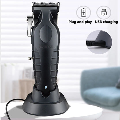 Kemei Professional Hair Clipper For Men Adjustable Cordless Electric Hair Trimmer Rechargeable Hair Cutting Machine Lithium [HAI]