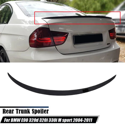 Fits For BMW 3 Series E90 320d 320i 330i M sport 2004-2011 Accessories Car Rear Trunk Boot Lip Spoiler Wing [BDK]