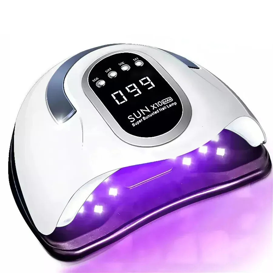 UV LED Nail Lamp for Manicure 280W Gel Polish Drying Machine with Large LCD Touch Professional Smart Nail Dryer Tools [BEU]