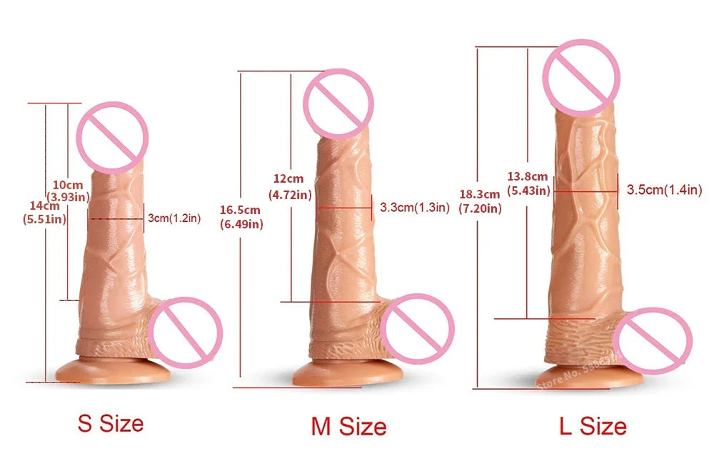 Silicone Dildo Vibrator Erotic Sextoys Realistic Huge Penis Strong Suction Cup Dick Vibrators for Women Vibrating Adult Products [ADL]