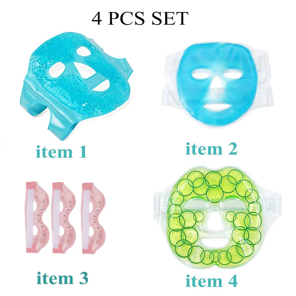 Dropshipping Ice Gel Eye Face Mask Hot Cold Therapy Sleep Mask for Headache,Dark Circles,Facial Treatment Skin Care Tool [SKC]