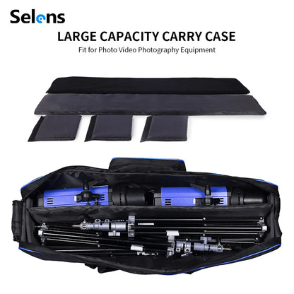 Selens 2024 Photography Equipment Padd Zipper Bag Extra Large For Light Stands Umbrellas Tripod Waterproof Fotografia Camera Bag [PHO]