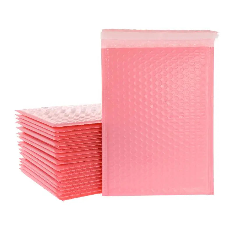 100pcs Bubble Mailers Padded Envelopes Pearl film Gift Present Mail Envelope Bag For Book Magazine Lined Mailer Self Seal Pink [OFF]