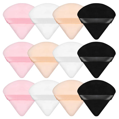 Triangle Powder Puff Soft Makeup Sponge for Face Make Up Eyes Contouring Shadow Cosmetic Washable Mini Velvet Foundation Puff [CSM]